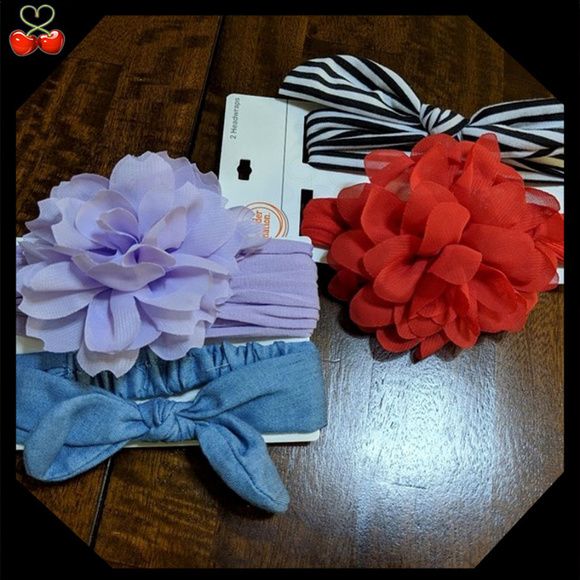 Mary's Cherries Boutique Other - 🍒NWT 4 Pack Baby Headbands